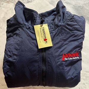 3 Season Jacket, Janovic Work Jacket, XL Navy Blue Jacket